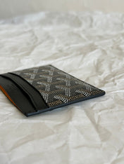 SAINT-SULPICE CARD WALLET 10 IN BLACK GOYARDINE CANVAS