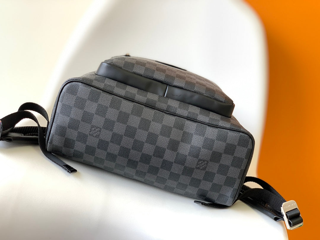 BACKPACK 40 IN BLACK MONOGRAM LAMBSKIN