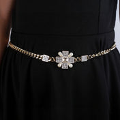CHANEL 25S CHAIN BELT IN GOLD METAL 614478