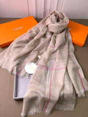 SCARF 200 CM IN TAN BEIGE CASHMERE 386538
