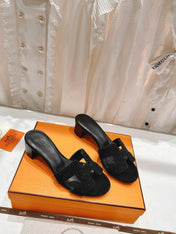 0ASIS SANDALS LAMBSKIN ATTACH CRYSTAL-BLACK