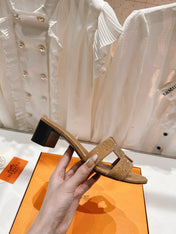 0ASIS SANDALS BRIGHT ORANGE LAMBSKIN ATTACH CRYSTAL