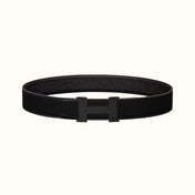 HM CONSTANCE BELT BUCKLE & REVERSIBLE  BLACK LEATHER STRAP 38MM