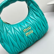 MINI HOBO 20 BAG IN TF BLUE SHEEPSKIN
