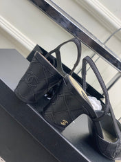 HIGH SLINGBACKS 65 BLACK CALFSKIN