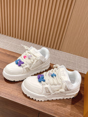 LV Trainer Maxi Sneaker White Calfskin