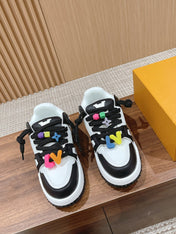 LV Trainer Maxi Sneaker White Mix Black Calfskin