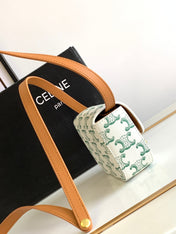 TRIPHOME 11 GREEN WHITE COWHIDE LEATHER