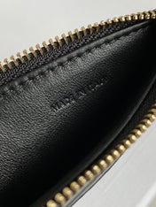 TRIPHOME 9 WALLET TWO-IN-ONE BLACK CALFSKIN