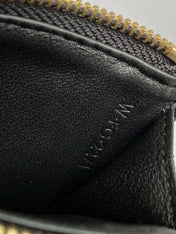TRIPHOME 9 WALLET TWO-IN-ONE BLACK CALFSKIN