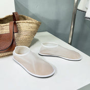 THE ROW 26S SOCK FLATS IN WHITE MESH