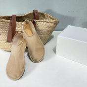 THE ROW 26S SOCK FLATS IN NUDE BEIGE MESH