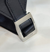 FENDI STRIKE LARGE 46 FF MIDNIGHT BLUE JACQUARD FABRIC BACKPACK