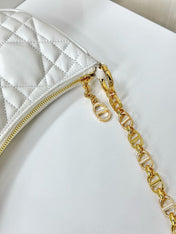 CD LOUNGE 26 BAG IN WHITE LAMBSKIN