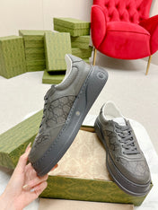 GG TRAINER BRIGHT GRAY CALFSKIN