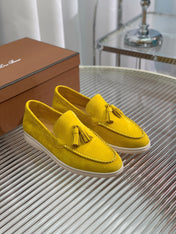 LP SUMMER WALK TASSELS LOAFERS YELLOW SUEDE