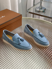 LP SUMMER WALK TASSELS LOAFERS CERULEAN SUEDE