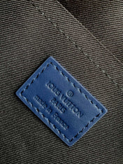 LV 25S FASTLINE MESSENGER BAG 23 IN DARK BLUE CALFSKIN