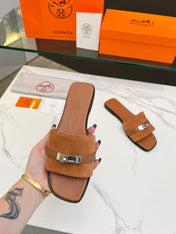 Giulia Sandal Tan Suede Tan Calfskin