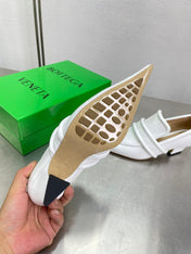 HIGH PUMP 35 MM IN WHITE CALFSKIN