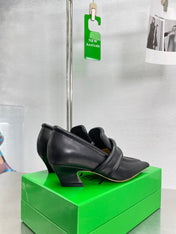 HIGH PUMP 35 MM IN BLACK CALFSKIN