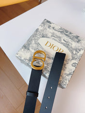 DIOR 25S BELT 30 MM IN BLACK CALFSKIN 613182