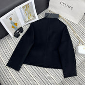 HERMES 25S SHORT REVERSIBLE CASHMERE COAT 254