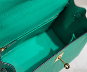 KELLY 25CM IN VERT VERTIGO EPSOM CALFSKIN GOLD HARDWARE
