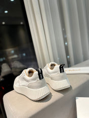 NAMA SNEAKER IN WHITE LAMBSKIN AND DOVE GREY SUEDE