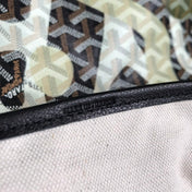 SAINT LOUIS PM BAG 34 IN GREEN LETTRES CAMOUFLAGE GOYARDINE CANVAS