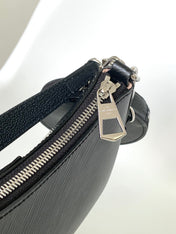 MARELLINI 19 BLACK EPI GRAINED LEATHER