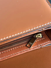 TRIOMPHE TEEN 22 CINNAMON BROWN COWHIDE
