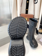 CROCS BOOTS IN BLACK RUBBER