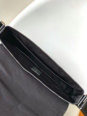 LV 25S SMALL DISTRICT CROSSBODY BAG 31 IN BLACK DAMIER GRAPHITE CANVAS AND CALFSKIN
