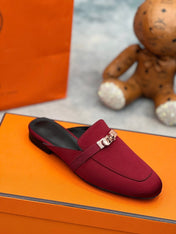 OZ Mule Cherry Silk Thick Cloth/Sheepskin