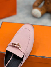 OZ Mule Pink Silk Thick Cloth/Sheepskin