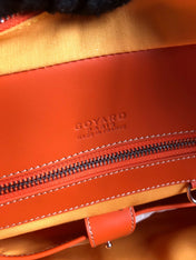 AMBASSADE DOCUMENT CASE 35 IN ORANGE GOYARDINE CANVAS