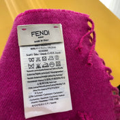 FF 180 CM SCRAF IN MAGENTA PURPLE CASHMERE AND WOOL