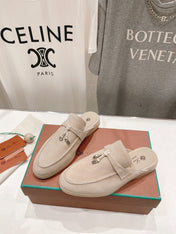 LP CHARMS WALK BABOUCHE LOAFERS BEIGE SUEDE