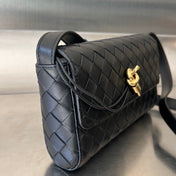 ANDIAMO 21 IN BLACK LAMBSKIN