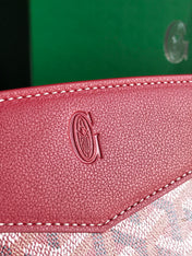 ROUETTE STRUCTURÉ MINI BAG 21 IN CLASSIC RED GOYARDINE CANVAS AND CALFSKIN