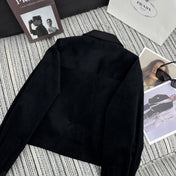 PRADA 25S VELVET-COLLAR SHIRT JACKET 337
