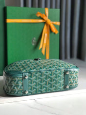 SAINT JEANNE MINI BAG 26 IN GREEN GOYARDINE CANVAS AND CALFSKIN