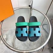 Chypre Sandal Tiffa with blue straps Leather