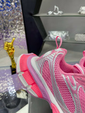 3XL SNEAKER IN PINK MIX SILVER MESH AND POLYURETHANE