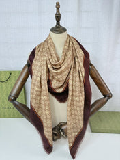 GUCCI 25S SCARF 140 IN CASHMERE 740366