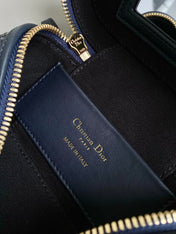 MONTAIGNE MINI VANITY CASE 16 BLUE OBLIQUE JACQUARD