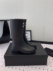 cc rainboot chanel black coler