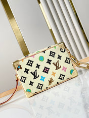 MINI SOFT TRUNK 18 IN VANILLA MONOGRAM CRAGGY CANVAS GOLD CHAIN