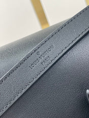 DAUPHINE SOFT MM 24 IN BLACK SMOOTH LAMBSKIN GOLD HARDWARE
